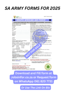 SA Army 2025 Application Guide